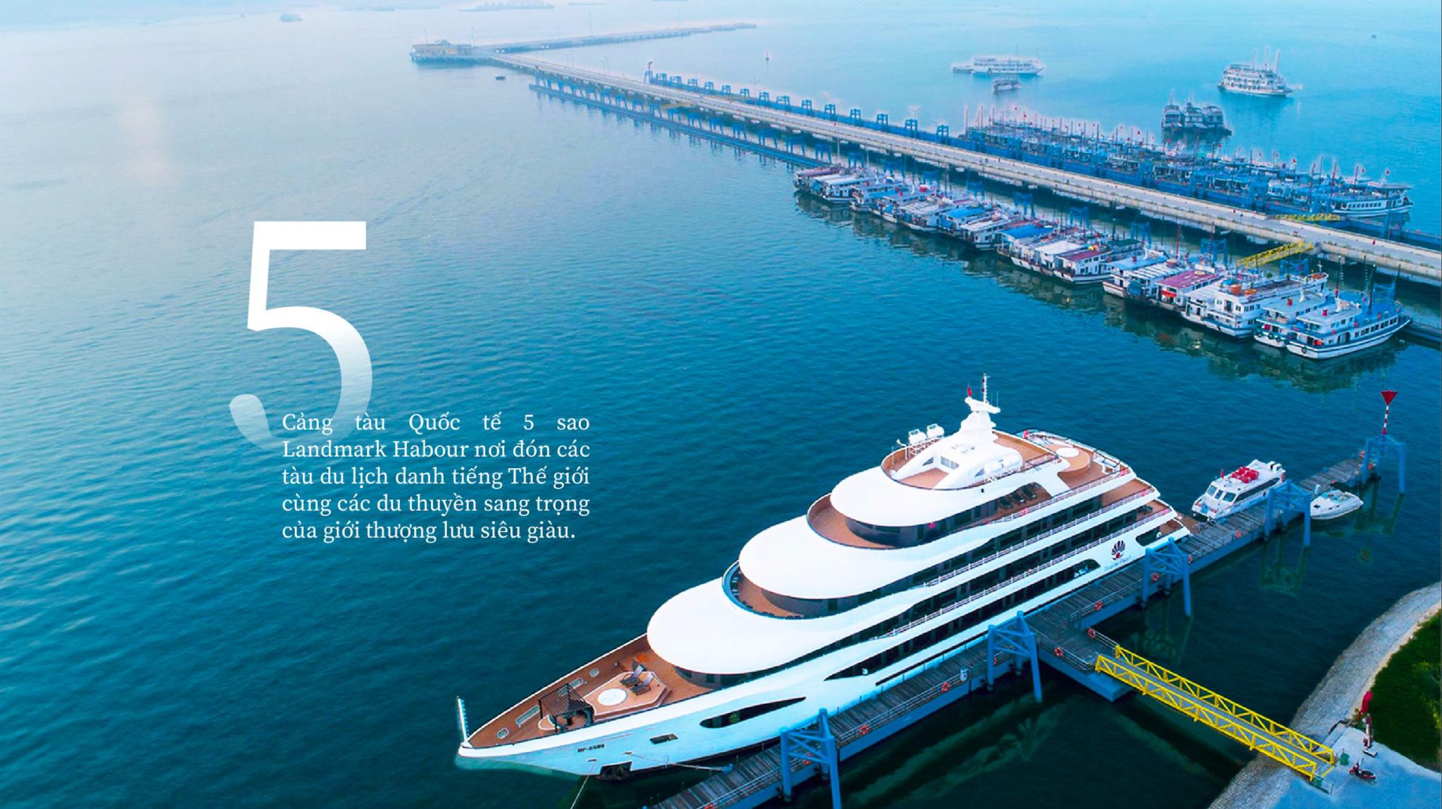 cảng tàu 5 sao landmark habour vinhomes green paradise