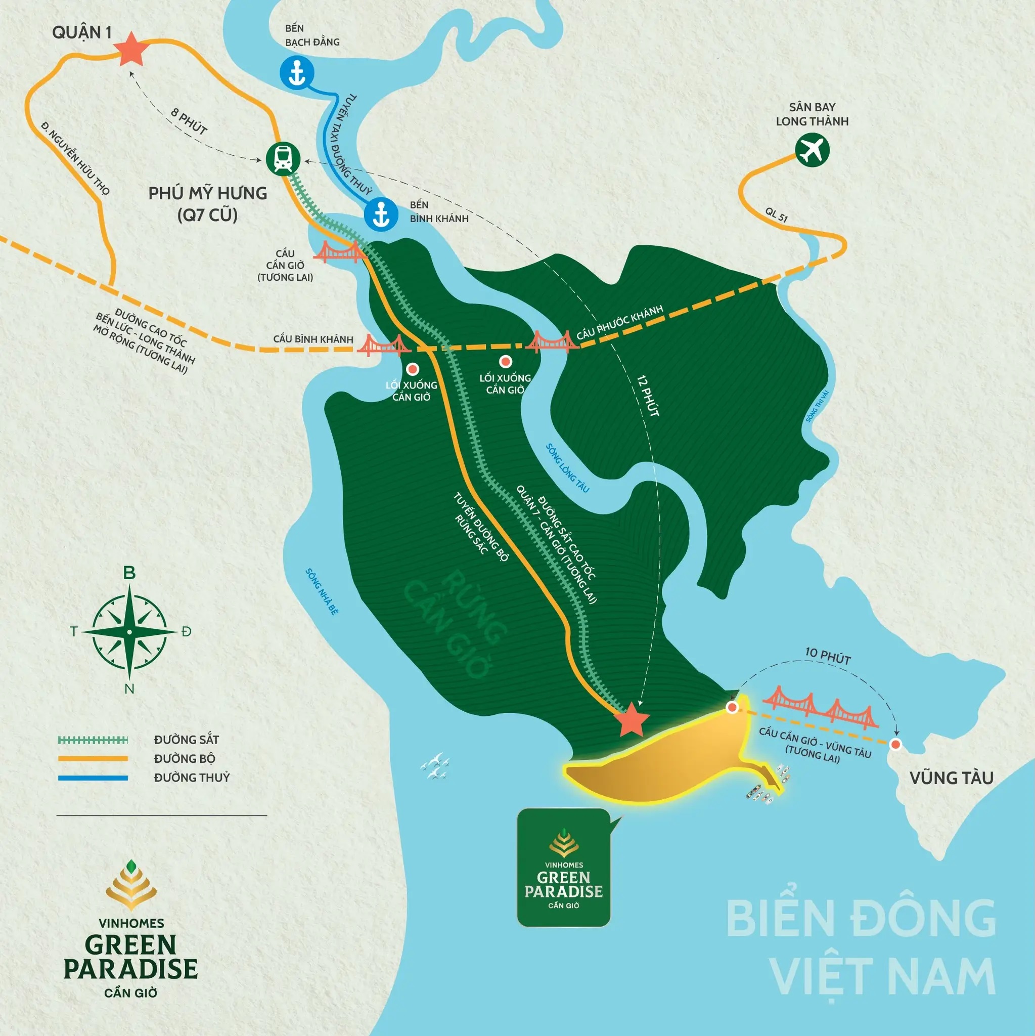 vị trí vinhomes cần giờ